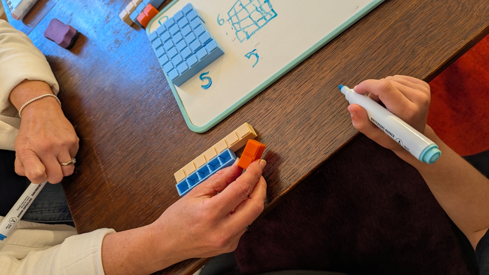 Hands-on learning materials during a session